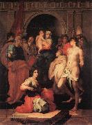 Rosso Fiorentino Madonna Enthroned and Ten Saints oil